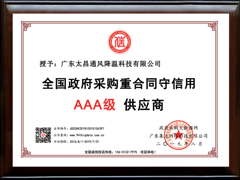 重合同守信用企業