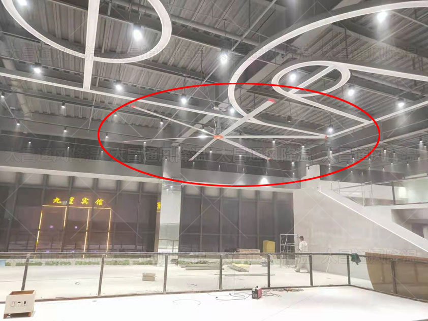 湖北某健身中心工業大風(fēng)扇通風(fēng)降溫(wēn)案例