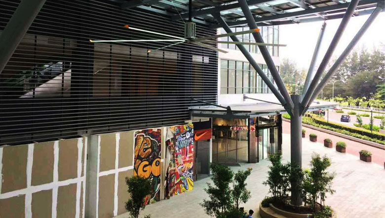 商業中心工業大風扇安裝案例